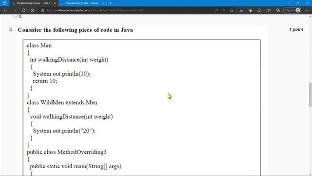 NPTEL Programming In Java WEEK 3 Quiz Assignment Solutions | Swayam 2022 | IIT Kharagpur смотреть онлайн