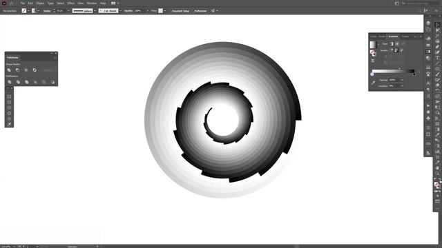 How to Create Gradient Spiral Vortex | Adobe Illustrator Tutorial смотреть онлайн