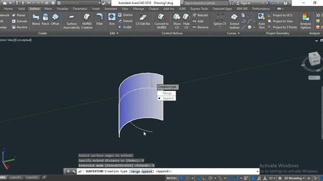 #Surface #UnTrim and #Extend Surface in #AutoCAD смотреть онлайн
