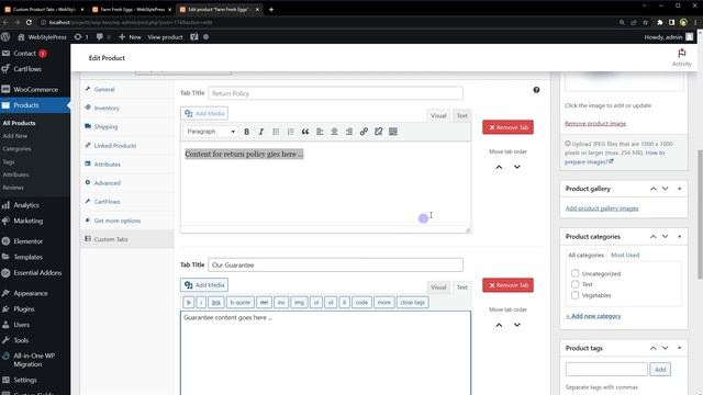 How to Add Custom Tabs & Data in Product Page | Product Details Custom Tabs | WooCommerce Tutorial смотреть онлайн