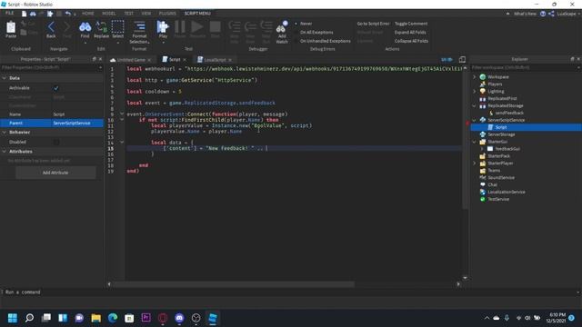 How to make a feedback system in Roblox Studio смотреть онлайн
