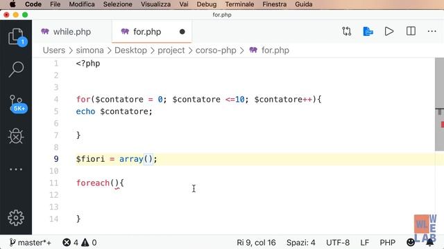 Mini Corso di PHP - 9. Ciclo for e foreach смотреть онлайн
