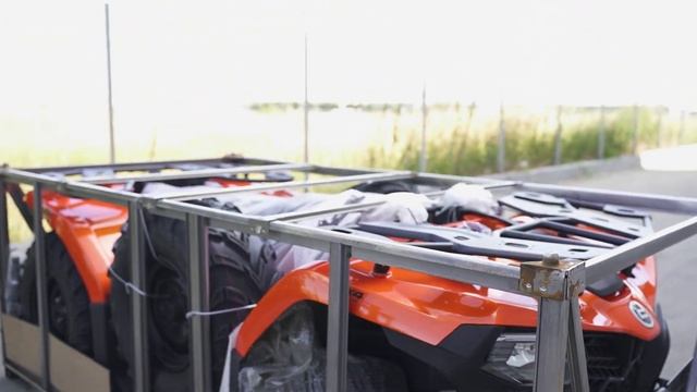 UNBOXING NEW CFMOTO CFORCE 450L (X4) 2022 смотреть онлайн