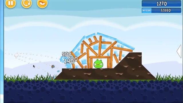 Level 1-19 Angry Birds 3 Stars Walkthrough | Poached Eggs смотреть онлайн