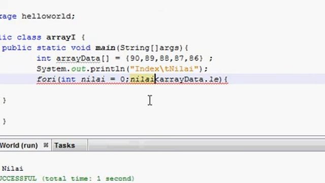 Belajar Pemrograman Java Bagian 17 - Tampil Index dan Nilai Array смотреть онлайн