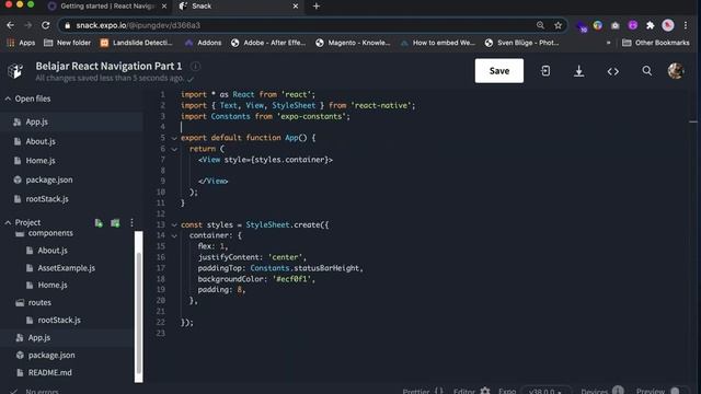 React Native Tutorial: React Navigation 5 Bagian 1 #19 | Pemrograman Mobile смотреть онлайн