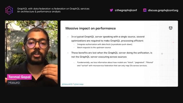 GraphQL with data federation vs federation on GraphQL services | Tanmai Gopal смотреть онлайн