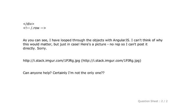 HTML : AngularJS + Bootstrap: Two col-xs-6 columns will not align смотреть онлайн