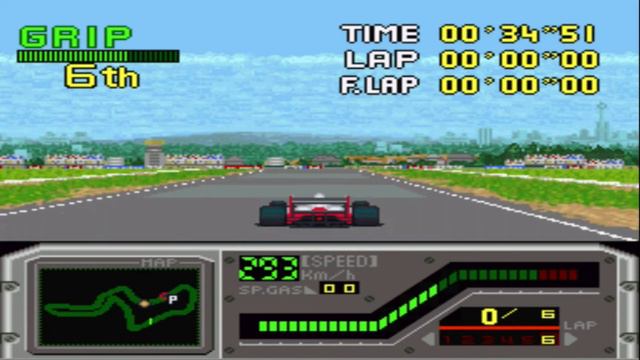 AGURI SUZUKI F1 SUPER DRIVING - SUPER NINTENDO смотреть онлайн