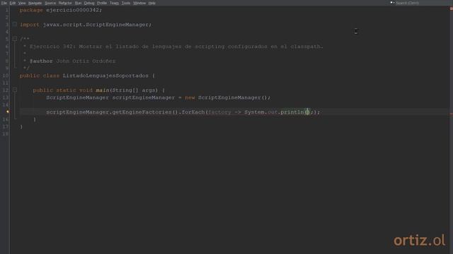 Java - Ejercicio 342: Obtener Listado de Lenguajes de Scripting Configurados en el classpath смотреть онлайн