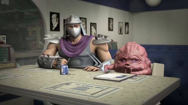 Krang offers caffe to Bebop and Rocksteady смотреть онлайн