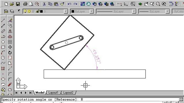 54 AutoCad 2002 Comando Rotate смотреть онлайн