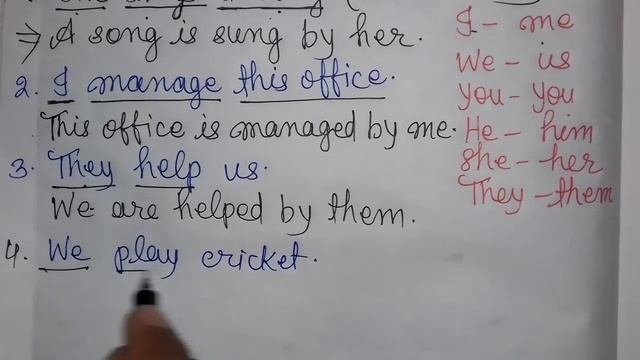 Part-6/Simple Present Tense/Changing Active Voice into Passive Voice/Voice in English Grammar смотреть онлайн