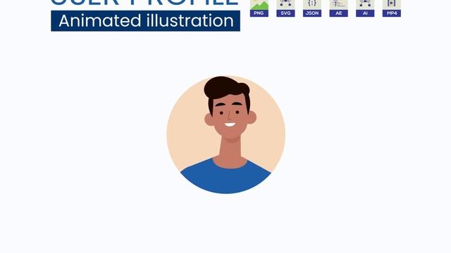 User profile animated illustration смотреть онлайн