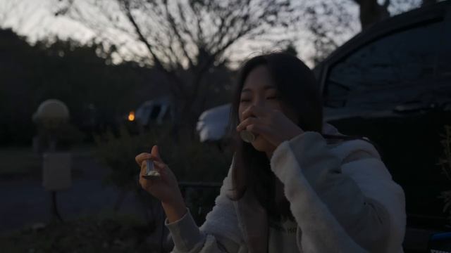 동화 속 트리하우스 같은 텐트에서 산뜻한 가을캠핑ㅣ캠핑요리ㅣ연탄불 소불고기구이ㅣ과하게 바삭한 돼지껍데기ㅣ루프탑 텐트 오토캠핑