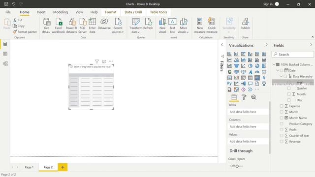 How To Create 100% Stacked Column Chart In Power BI | Stacked Column vs 100% Stacked Column Chart смотреть онлайн