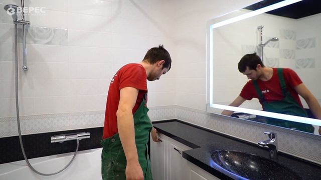 Мебель со столешницей с интегрированнной раковиной зеркало с пескоструем смотреть онлайн