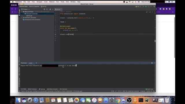 How to setup your discord bot with python in 2020[Mac] смотреть онлайн