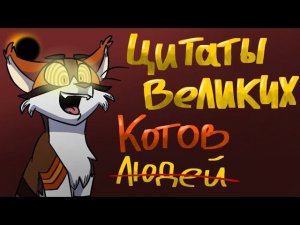 Цитаты великих людей meme//Warriors Cat's// Sol