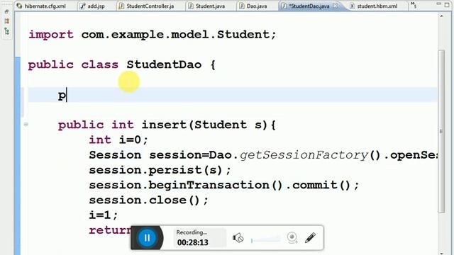 Hibernate CURD using servlet and Jsp смотреть онлайн