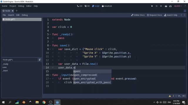 تعلم تصميم الألعاب : حفظ بيانات في ملف JSON смотреть онлайн
