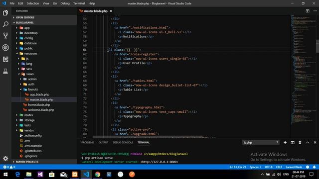 Laravel-Admin Panel (Part-7) | How to set current Navbar Link to Active-Color in Laravel смотреть онлайн
