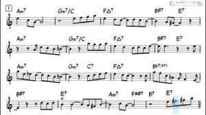 Sunny - Easy Solo Example for Alto Sax