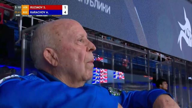 Сардор Рузимов UZB - Абдымалик Карачов KGZ / 61 кг / коло байге үчүн смотреть онлайн