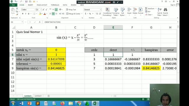 Menentukan Nilai Hampiran Sin (x) Pada Maclaurin X0 = 0 - Metode Numerik смотреть онлайн