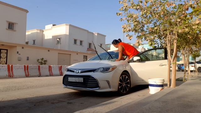 EP357 toyota avalon car wash | Family driver in Saudi смотреть онлайн