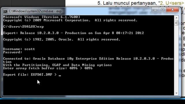 BAB 7 [EXPORT IMPORT ORACLE] смотреть онлайн