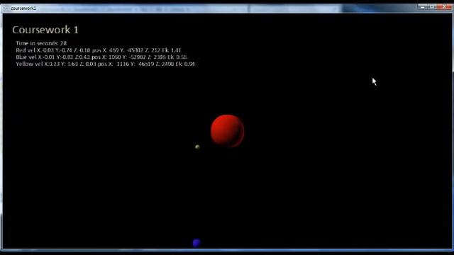 Gavity law simulation using Euler integrator- XNA смотреть онлайн