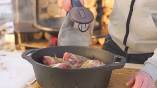 Баранина в углях с картошечкой на гриле Russia Grill модель GRILL 102