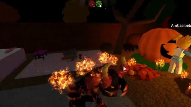 ENTRA EN NUESTRA CASA un MONSTRUO en la noche de HALLOWEEN Ani y Ona en Roblox Bloxburg смотреть онлайн
