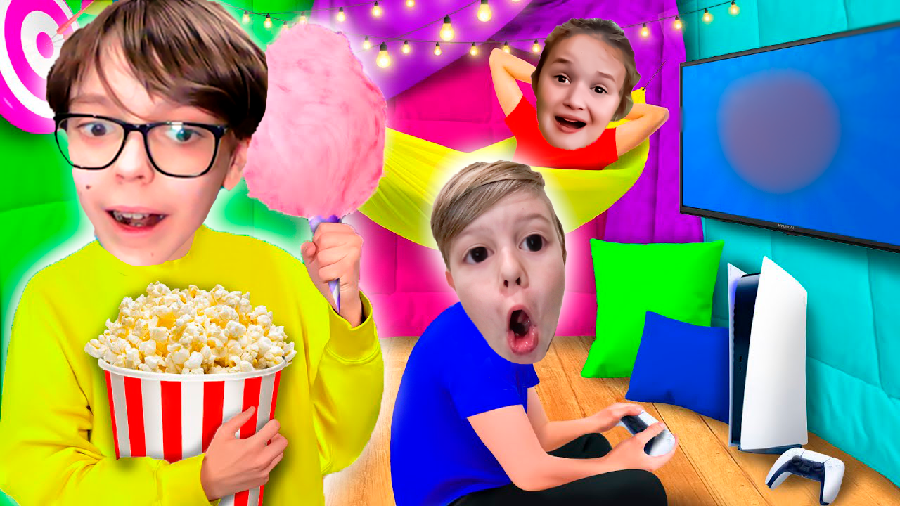 24 Часа Играем в Веселые и Интересные Игры Челлендж !