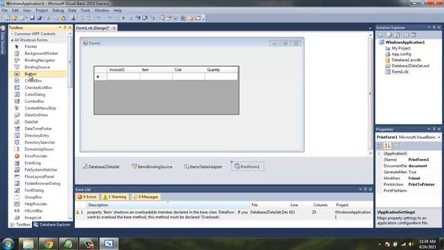 Print Windows Form Using PrintForm Component Visual Basic Powerpack смотреть онлайн
