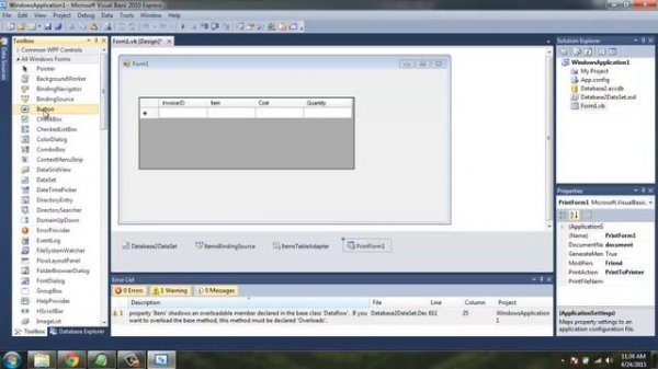 Print Windows Form Using PrintForm Component Visual Basic Powerpack