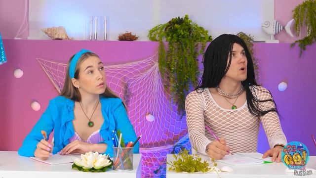 КАК СТАТЬ РУСАЛКОЙ | Преображение из ботаника в русалку от 123GO! SCHOOL