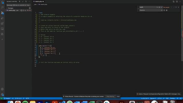 PHP 8 Match( ) Example смотреть онлайн