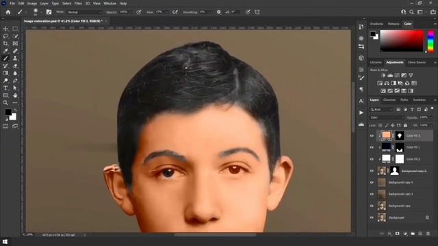 Old photo Restore in Photoshop, How to Repair and Old Photos (Adobe Photoshop 2022 Tutorial) смотреть онлайн
