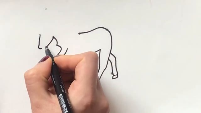 How to draw a horse with 9 points || Very easy horse drawing for kids || Dots drawing смотреть онлайн