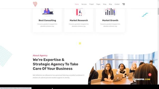 Ideabuz Multipurpose Business WordPress Theme corporate consulting Asakura смотреть онлайн
