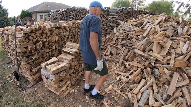 #145 - How to Stack 3 Full Cords of Firewood Fast! смотреть онлайн