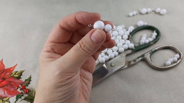 Белые бусы // Бижутерия своими руками // Фурнитура для бижутерии // Bijouterie // Homemade jewelry смотреть онлайн