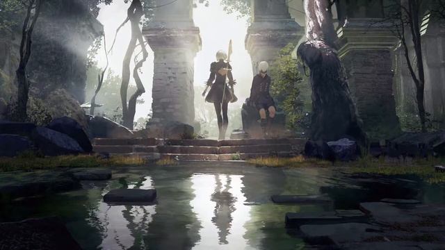 Nier Automata Pond Wallpaper смотреть онлайн