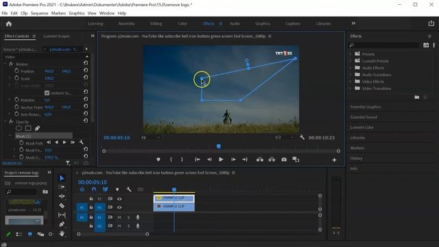 How to remove or blur logo from a video in 1 minute with adobe premiere pro смотреть онлайн