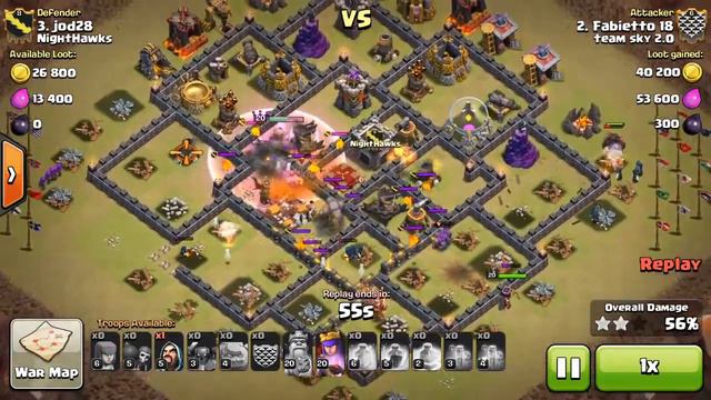 Clash of Clans - GoWiPe TH9 [Fabietto 18] смотреть онлайн