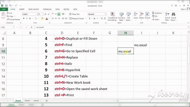 Ms Excel Shortcut Key (part 1) in hindi/urdu смотреть онлайн