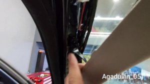 Mitsubishi Outlander 3 рестайлинг 2. Как снять крючки козырька_ Как снять козырек_ Как снять стойку_