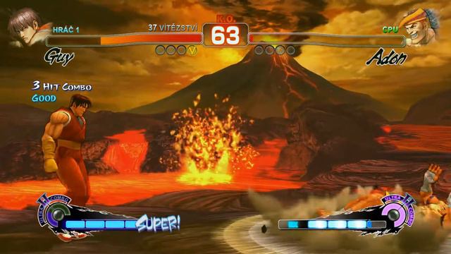 Guy vs Adon, Ultra Street Fighter 4, usf4, Ultra Street Fighter IV, Capcom, PC gameplay, смотреть онлайн
